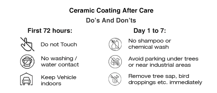 Ceramic coating after care do's and don'ts