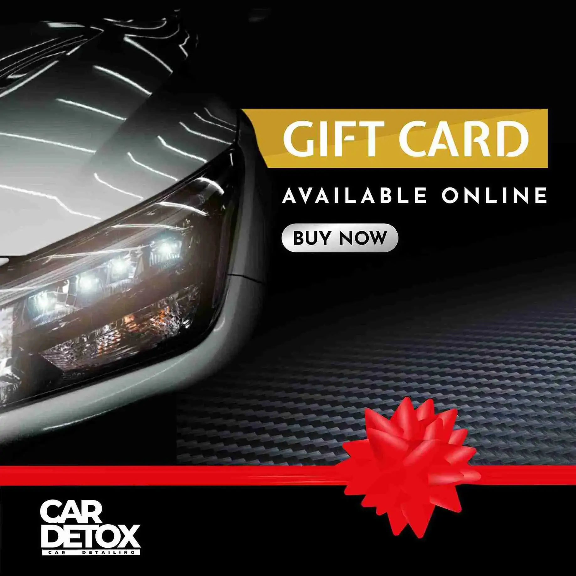 Mobile Banner Car Detailing Gift Voucher