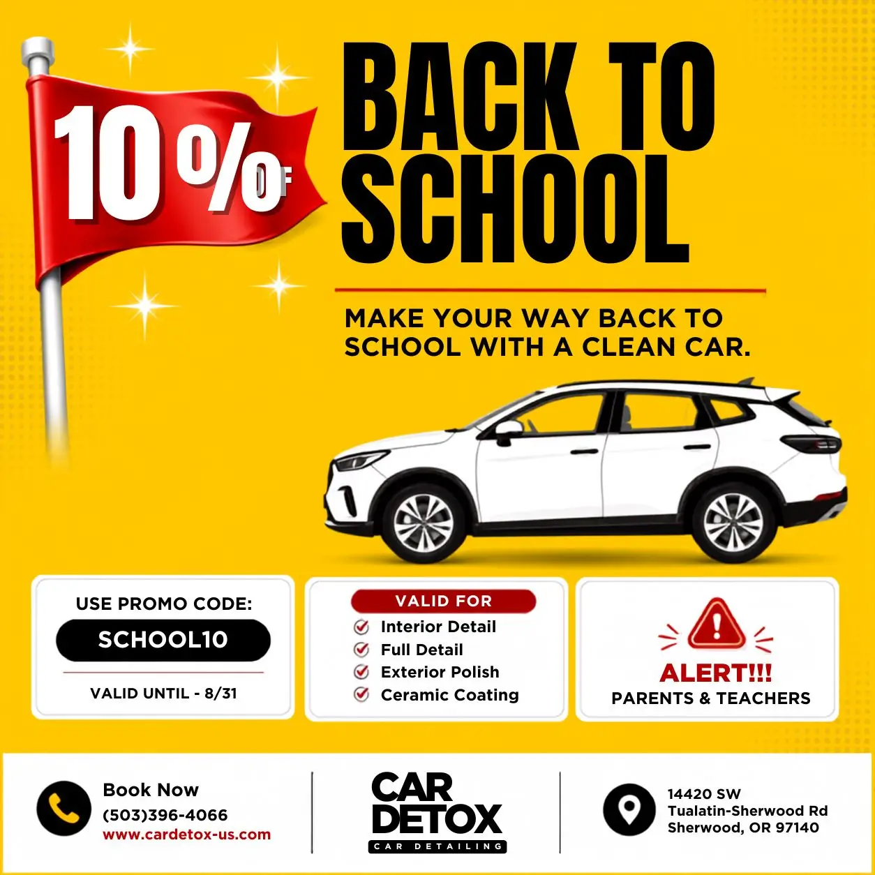 back to school promo