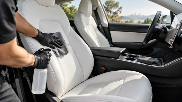 How to Clean Tesla Vegan Leather Seats